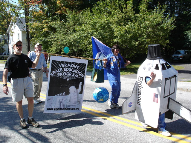 Marching in the Parade.